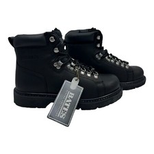 Bates Mens Black Leather