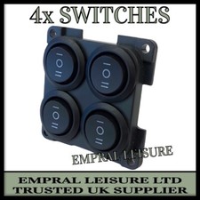 CBE C-Line Campervan 12v Light Switch Power Control Panel Caravan Motorhome