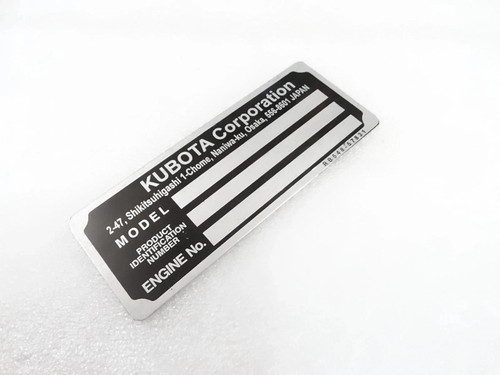 Data plate fits - plate,