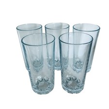 Vintage Highball Glass x5