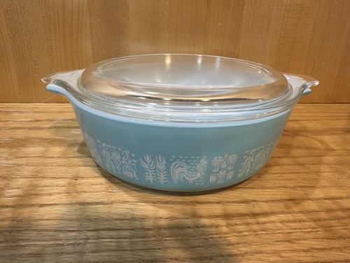 Vintage pyrex amish turquoise - pyrex,