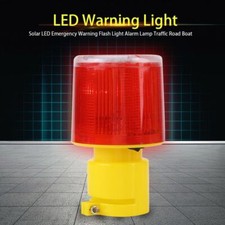 Waterproof LED Solar Warning Light Flash Traffic Security Caution Signal Lamp