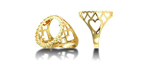 9ct yellow gold - 9ct, half
