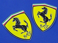 2 FERRARI METAL EMBLEM HORSE