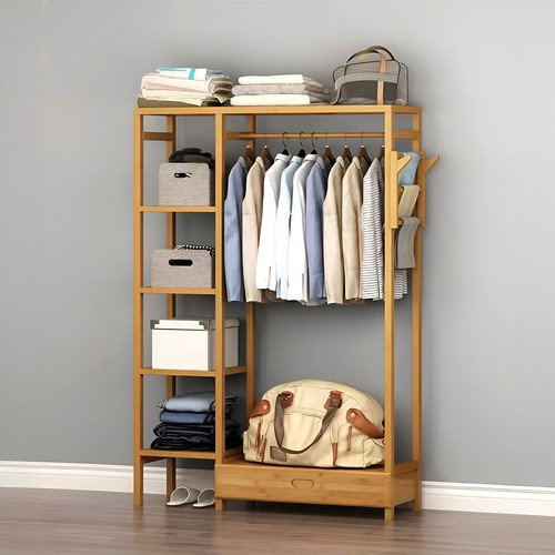 Large open wardrobe wooden - large,