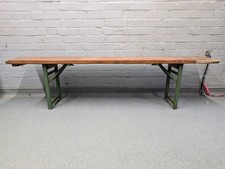 Vintage Folding German Beer Hall Bench