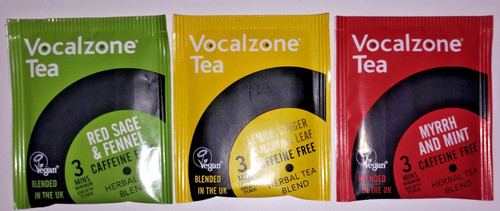 Vocalzone tea selection - "vocalzone, "