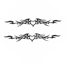 2Pcs Vinyl Decal Decor Stripes Graphics Sticker Car Body Window Door Trim 38x6in