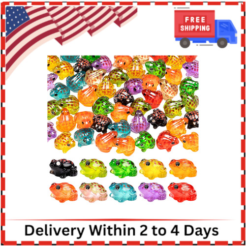 40pcs luminous mini resin frog - 40pcs,