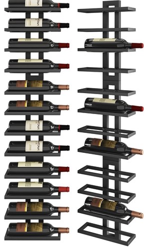 Iron rustic wine rack - wine, 12