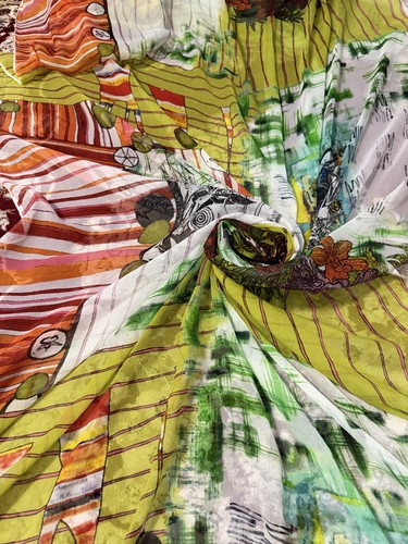 100 italian silk printed - 100%,