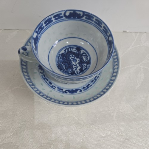 Antique chinese blue - &, white
