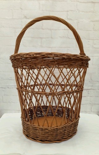 Wicker basket with handle - basket,