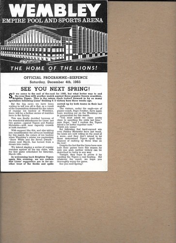 Wembley lions brighton - wembley, v