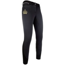 Horse Riding Breeches Softshell Full Silicone Seat Front zip pocket Pants Women