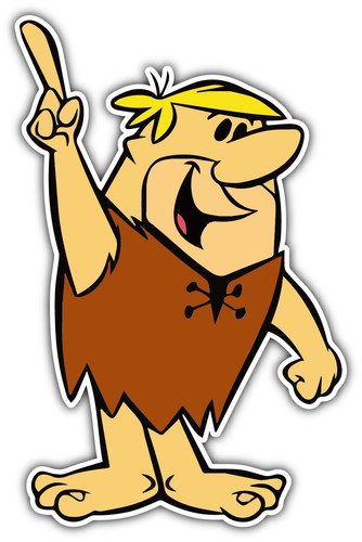 Barney flintstones cartoon - flintstones, car