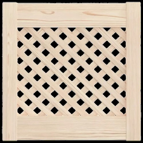 Natural plain front - natural, lattice