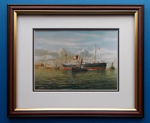 Framed shipping print durham - shipping,