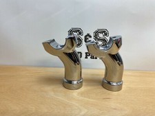 Genuine Harley-Davidson Breakout Handlebar Risers 1 1/4" Chrome 55900102