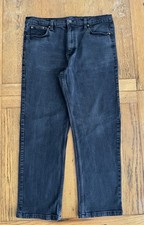 Cotton Traders Straight Leg Jeans Men’s Size 36 L 26.5 Inches Black Denim