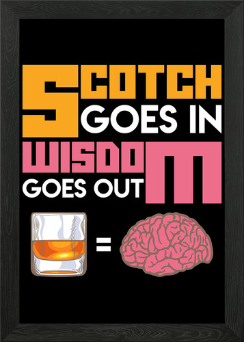 Scotch whiskey drinker framed - scotch,