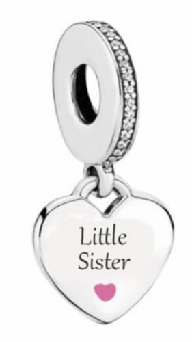 Little sister charm - little, heart