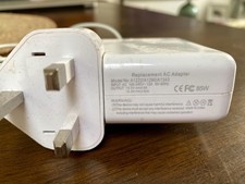 Replacement AC Adaptor Apple MagSafe 85W Power Adaptor A1172/A1222/A1343