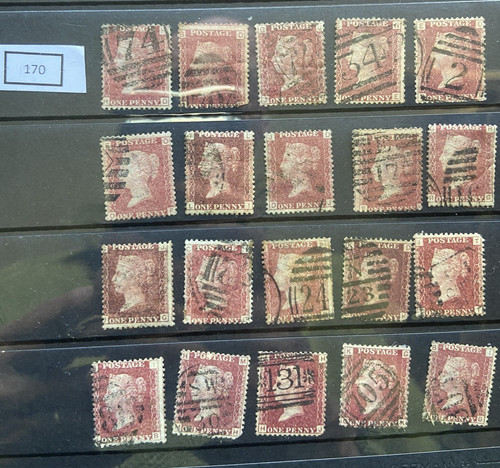 Sg43 sg44 penny red - qv,