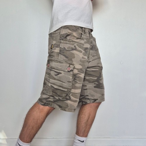 Plain lazy camo cargo shorts - cargo,