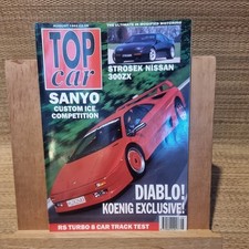 Top Car Magazine August 1992 Lamborghini Diablo Strosek Nissan 300ZX VGC