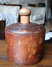 Antique Butter/ Buiscut Stamp Press Thistle  16cm Tall x 13cm Diameter 1800s 