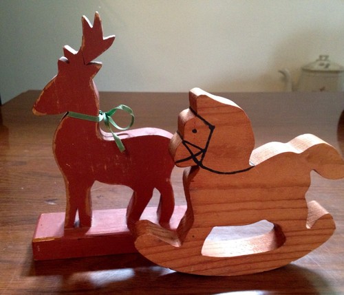 Toy wood animals reindeer - wood,