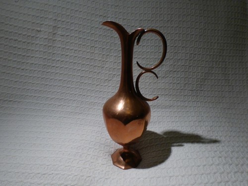 Antique copper water jug - copper,