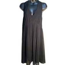 H&M Dress Size 12 Black Sheer Fairy WhimsyGoth Marilyn Monroe Style Party Dance