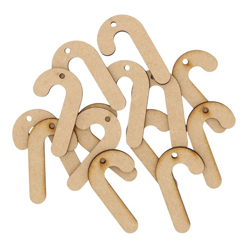 Wooden christmas candy cane - candy,