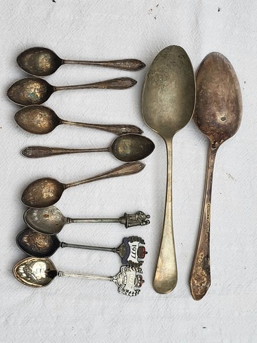 Silver plated teaspoons 2 - teaspoons,,