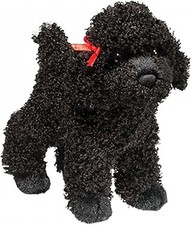 Douglas Gigi Black Poodle Dog Plush Stuffed Animal 18cm long