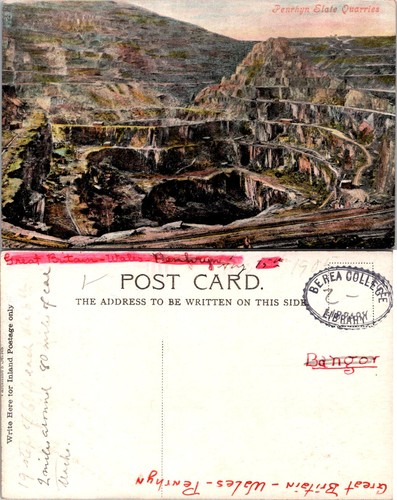 Postcard penrhyn slate - postcard,