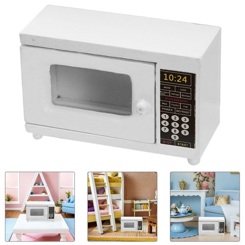 Wooden miniature microwave - miniature,