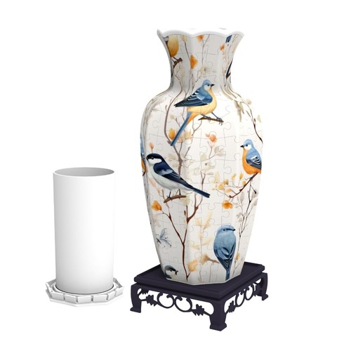 1set puzzle vase diy arts - vase,