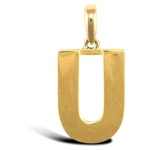 9ct gold initial - 9ct,