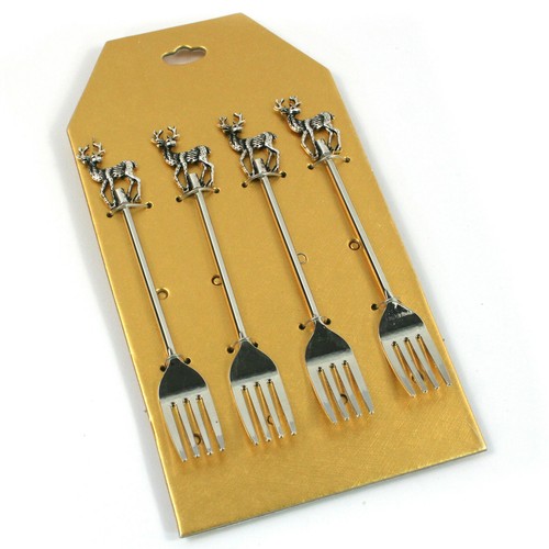Cake forks black - forks, ginger