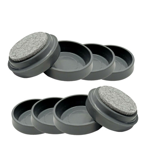 Felt padded castor cups - padded,