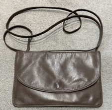 ENNY-ICONIC ITALIAN VINTAGE MAKER- SOFT LEATHER CROSS BODY BAG IN TAUPE - G.C .
