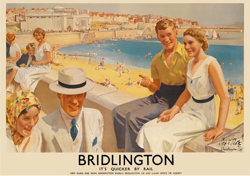 Vintage railway poster - vintage,