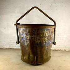 Extra Large Vintage Steel Smelting Pot Crucible Planter