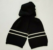 Winter Warm Scarf Black Cotton Knit Long (657) Christmas Gift