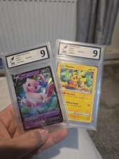 Graded cards pikachu and mew - and,