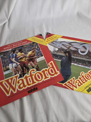 Two vintage watford c - watford, f.c