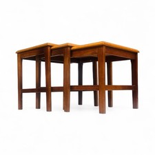 DANISH TEAK NEST OF TABLES PETER HVIDT AND ORLA MOGAARD FOR FRANCE AND SONS